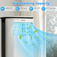 Load image into Gallery viewer, 9000 BTU Costway White Portable Air Conditioner with 4-in-1 Modes