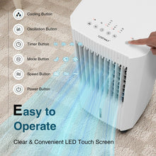 Load image into Gallery viewer, 3-in-1 5L Water Tank Air Cooler with Control Panel and Remote Control