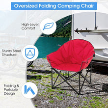 Load image into Gallery viewer, Outdoor Folding Camping Chair with Cushion and Cup Holder - Portable Carrying Bag Suitable for Picnics and Fishing