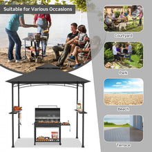 Load image into Gallery viewer, 8x5 Outdoor Gazebo Barbecue Shelter Dual-Tier Canopy Tent