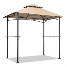 Load image into Gallery viewer, 8x5 Outdoor Gazebo Barbecue Shelter Dual-Tier Canopy Tent