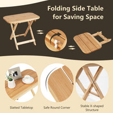 Load image into Gallery viewer, Outdoor Patio Wooden Rocking Chair Set with Folding Table