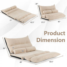 Load image into Gallery viewer, Modern Minimalist Coucah Foldable Sofa Bed with 2 Lumbar Pillows