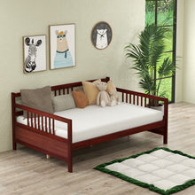 Load image into Gallery viewer, Multifunctional Modern Minimal Wood Sofa Bed Frame Furniture
