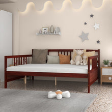 Load image into Gallery viewer, Multifunctional Modern Minimal Wood Sofa Bed Frame Furniture