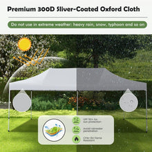 Charger l'image dans la galerie, 10 x 20 Ft Outdoor Camping Canopy Tent with Carry Bag, Easy Setup