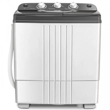 Load image into Gallery viewer, White Semi-Automatic Portable Washing Machine and Spin Dryer