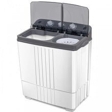 Load image into Gallery viewer, White Semi-Automatic Portable Washing Machine and Spin Dryer