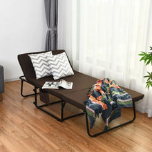 Load image into Gallery viewer, Brown Portable Double Sleeper Folding Bed