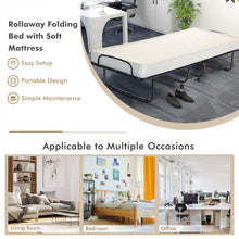 Load image into Gallery viewer, Portable Folding Bed with Memory Foam Mattress