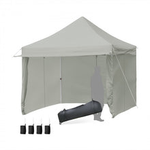 Load image into Gallery viewer, Costway 10x10 ft Pop-Up Tent Canopy with Removable Zippered Sidewalls - Suitable for Outdoor Parties and Camping