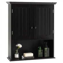 Load image into Gallery viewer, Wall-Mounted Double-Door Bathroom Cabinet with Shelves