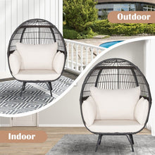Load image into Gallery viewer, Outdoor Patio Minimalist Wicker Egg Chair Lounge Chair