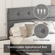 Load image into Gallery viewer, Modern Minimalist Grey Upholstered Bench with Storage and Footrest