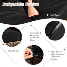 Load image into Gallery viewer, 9-Piece Outdoor Patio Furniture Sofa Set with Fire Pit Table and Waterproof Covers