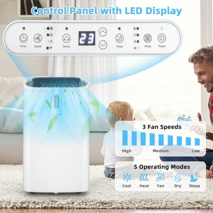 14000 BTU (ASHRAE) Portable Air Conditioner with App Control