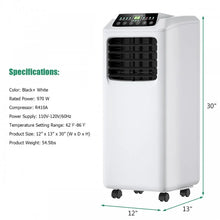 Load image into Gallery viewer, Costway 9000 BTU Portable Air Conditioner with LED Display