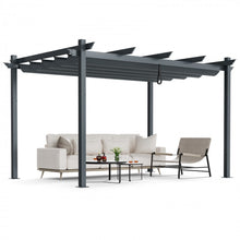 Load image into Gallery viewer, 10 x 13 Ft Outdoor Aluminum Retractable Canopy Gazebo Shade Structure