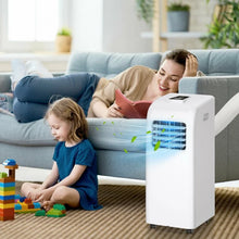 Load image into Gallery viewer, 8000 BTU Portable Air Conditioner with Dehumidifier Function, 24-Hour Timer, and Remote Control