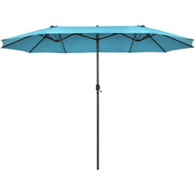 Charger l'image dans la galerie, 15 Ft Outdoor Patio/Pool Umbrella Canopy, 2-Person, Sun Shade, UV Protection