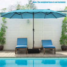Charger l'image dans la galerie, 15 Ft Outdoor Patio/Pool Umbrella Canopy, 2-Person, Sun Shade, UV Protection