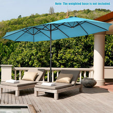 Charger l'image dans la galerie, 15 Ft Outdoor Patio/Pool Umbrella Canopy, 2-Person, Sun Shade, UV Protection