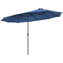 Charger l'image dans la galerie, 15 Ft Outdoor Patio/Pool Umbrella Canopy, 2-Person, Sun Shade, UV Protection