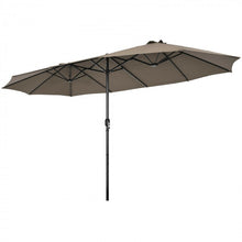 Charger l'image dans la galerie, 15 Ft Outdoor Patio/Pool Umbrella Canopy, 2-Person, Sun Shade, UV Protection