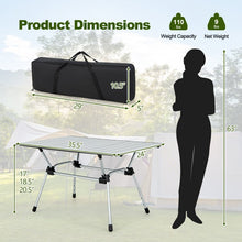 Charger l'image dans la galerie, Outdoor Portable Folding Camping Table with Carry Bag - Suitable for Camping and Backyard Gatherings