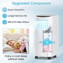 Load image into Gallery viewer, 8000 BTU White Portable Air Conditioner with Dehumidifier and Timer