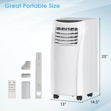 Load image into Gallery viewer, 8000 BTU White Portable Air Conditioner with Dehumidifier and Timer