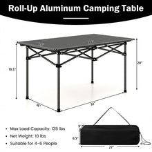 Charger l'image dans la galerie, Outdoor Camping Aluminum Folding Table for 4-6 People, Easy to Carry