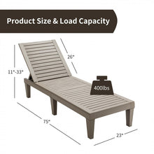Charger l'image dans la galerie, Outdoor Patio Reclining Adjustable Chair and Chaise Lounge