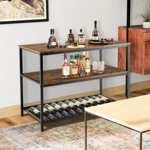 Load image into Gallery viewer, Industrial Style Multifunctional 3-Tier Kitchen Island Countertop Table