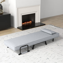 Load image into Gallery viewer, Multifunctional Convertible Sofa Bed Lounger with Armrests and Pillows