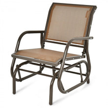 Load image into Gallery viewer, Outdoor Patio Swing Chair with Armrests - Rocking Chair for Relaxation