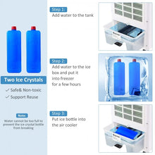 Load image into Gallery viewer, Costway Portable Air Cooler with 2 Ice Crystal Trays