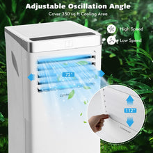 Load image into Gallery viewer, 10000 BTU White Portable Air Conditioner with Dehumidifier