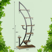 Load image into Gallery viewer, 6-Tier Living Room Storage Shelf for Plants, Decor, and Display