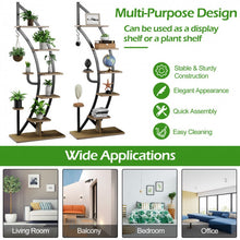 Load image into Gallery viewer, 6-Tier Living Room Storage Shelf for Plants, Decor, and Display