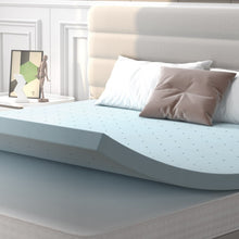 Load image into Gallery viewer, 4-Inch Blue Gel-Infused High-Resilience Memory Foam Mattress