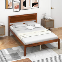 Load image into Gallery viewer, Rustic Style Solid Wood Bed Frame with Under-Bed Storage Space