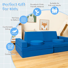 Load image into Gallery viewer, 8-Piece Indoor Children's Play Sofa Furniture Set, Machine Washable