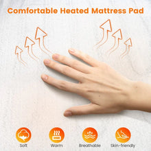 Load image into Gallery viewer, Adjustable Temperature Electric Mattress Pad, Machine Washable for Bedroom