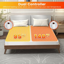 Load image into Gallery viewer, Adjustable Temperature Electric Mattress Pad, Machine Washable for Bedroom