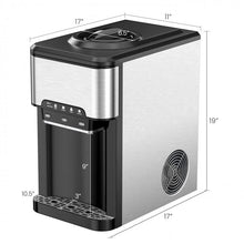 Charger l'image dans la galerie, 3-in-1 Multifunctional Kitchen Countertop Silver Water Dispenser and Ice Maker
