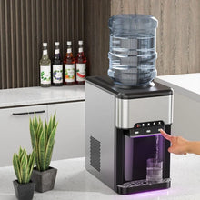 Charger l'image dans la galerie, 3-in-1 Multifunctional Kitchen Countertop Silver Water Dispenser and Ice Maker