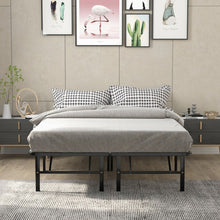 Load image into Gallery viewer, Multi-Size Black Metal Folding Platform Bed