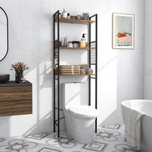 Load image into Gallery viewer, 3-Tier Freestanding Bathroom Storage Rack Above Toilet