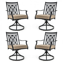 Charger l'image dans la galerie, Costway Outdoor Patio Swivel Chair Set of 2 - Suitable for Garden, Backyard, and Porch